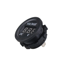 A27 Tahan Air Panel Mount 6-30V Voltmeter Digital untuk 12V 24V Mobil Kemping Marine