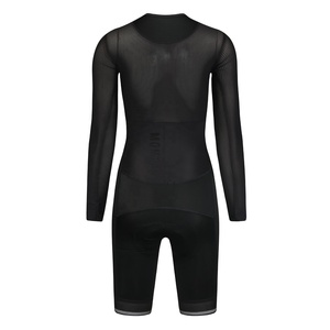 Su misura per la stampa a sublimazione della squadra di ciclismo abbigliamento da Triathlon da donna a manica lunga Tuta Tuta di pelle - Product Image 2