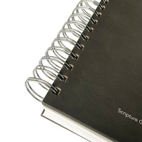 2025 gris couverture annuelle planificateur biblique personnalisé cahiers à spirale personnalisés avec diviseur de 12 mois