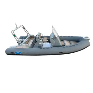 היידיה 17ft עמוק V גוף אלומיניום RIB 520 PVC היפלון סירת אלומיניום מתנפחת לדיג