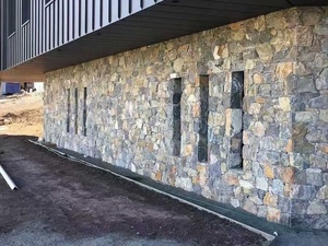 Bên ngoài bức tường văn hóa đá hình dạng ngẫu nhiên tấm gạch ánh sáng màu xám tường ốp <span class=keywords><strong>Slate</strong></span> đá cho lò sưởi và bên ngoài bức tường - Product Image 6