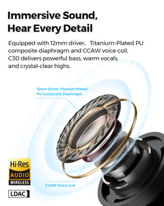 <span class=keywords><strong>SoundPEATS</strong></span> C30 Nuevos Auriculares Inalámbricos BT 6.0 para Juegos, Sonido Dinámico y Elegantes Auriculares Inalámbricos, Fone De Ouvido - Product Image 3