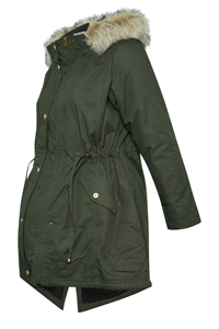 Parka de maternité Bump IT up en vert kaki avec garniture en fourrure, <span class=keywords><strong>manteau</strong></span> de maternité pour femmes, veste d'hiver luxueuse pour l'<span class=keywords><strong>allaitement</strong></span> - Product Image 5