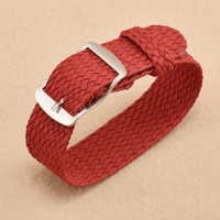 LAIHE Bracelet de montre tissé pour montres One Piece 16mm 18mm 20mm 22mm Bracelet de montre en perlon