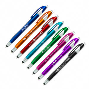 Stylet électronique pour écran 2 en 1, <span class=keywords><strong>stylo</strong></span> à <span class=keywords><strong>bille</strong></span> et stylet fin pour tablette et smartphone universels, logo personnalisé - Product Image 1