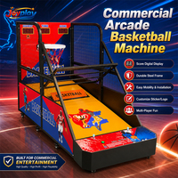 Machine de jeu d'arcade de basket-ball pliable à fort potentiel de profit, jeu de tir de basket-ball, machine d'arcade de basket-ball mobile pour camion mobile