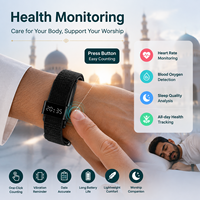 ITasbeeh Salam Smart Zikr Tasbih Gelang Pintar Kontrol Aplikasi Pengingat Sholat Monitor Detak Jantung Penghitung Elektronik Jam Alarm Tasbih Band