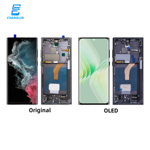 Écran tactile LCD de haute qualité pour Samsung <span class=keywords><strong>Galaxy</strong></span> <span class=keywords><strong>S22</strong></span> <span class=keywords><strong>Ultra</strong></span> avec cadre de grande <span class=keywords><strong>taille</strong></span>, garantie 1 an - Product Image 2