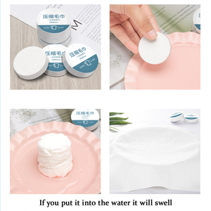 Serviettes <span class=keywords><strong>de</strong></span> <span class=keywords><strong>bain</strong></span> jetables en coton ultra doux pour bébés adultes âgés logo <span class=keywords><strong>Serviette</strong></span> compressée <span class=keywords><strong>jetable</strong></span> sèche et humide - Product Image 3