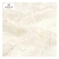 Tissu brodé 100% coton tissé avec motif floral en relief pour robe et chemisier, vente en gros, tissu brodé fleuri 3D