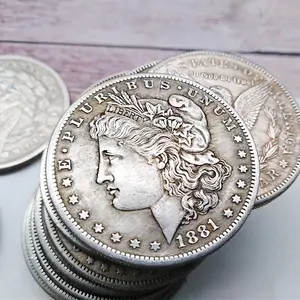 Moneta d'argento commemorativa del dollaro vecchio di organan, ricordo di metallo, 1878, 1895, 1904, 1921, 28 pz