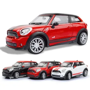 1:24 BMW Mini JCW Paceman โมเดลรถของเล่นสำหรับเด็ก,โมเดลรถโลหะจำลองแบบดึงกลับขนาด19ซม. พร้อมเสียง/แสง