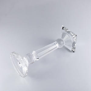 Portacandele di vetro all'ingrosso romantico per la decorazione della tavola di nozze MH-9376 - Product Image 2