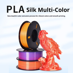 Filament PLA Soie en Trois Couleurs : Rouge Bleu Vert Multicolore Filament d'Impression 3D 1.75mm Filament Soie TPU PETG ABS - Product Image 3