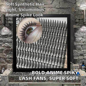 Cils synthétiques Super Doux imprimés en 3D, style Anime Chunk <span class=keywords><strong>Premae</strong></span> CC, avec 12 rangées pour un look de cils effilés - Product Image 2