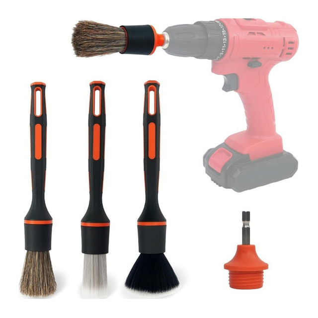 Wholesale Car Detail Cleaning Brush for Wheel, Exterior Interior Auto Detailing Brushes Set with Drill Connector