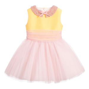 Vestido <span class=keywords><strong>de</strong></span> tul rosa y amarillo sin mangas <span class=keywords><strong>para</strong></span> niña, <span class=keywords><strong>ropa</strong></span> <span class=keywords><strong>de</strong></span> <span class=keywords><strong>fiesta</strong></span> <span class=keywords><strong>para</strong></span> niña - Product Image 3