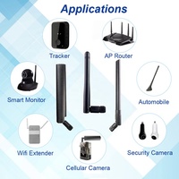 Connecteur réseau 4G LTE, antenne externe SMA mâle, 698MHz-2700MHz, pour caméra sur réseau de téléphonie mobile
