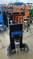 Transporteur de marchandises électrique OEM personnalisé 2025, plateforme gonflable pliable automatique à quatre roues pour la montée d'escaliers, portable 600W