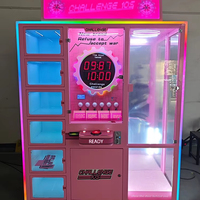 Mini grue en métal à pièces Machine 10 secondes défi prix jeu de vente accepteur de facture de conseil adapté aux enfants amusant orienté cadeau