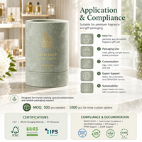 Emballage personnalisé en tube de papier, boîte ronde en carton pour parfum, huile essentielle, cosmétique, bougie, cadeau, toutes tailles, logo OEM