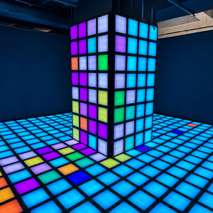 Juego Interactivo de Baile con Piso LED Activado, <span class=keywords><strong>Escape</strong></span> <span class=keywords><strong>Room</strong></span> de Team Building, Super Grid Pixel de 30x30cm, La Sala de Juegos Es Lava - Product Image 5