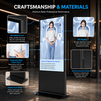 Pantalla Táctil LCD Interactiva de 49 Pulgadas para Interiores, Kiosco Publicitario Digital Independiente, OEM