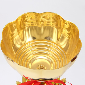 Trofeo de Metal Grande al por Mayor con Diseño de Flor sin Tapa y con Cinta Roja, Premios de Trofeo de Metal Grandes - Product Image 2