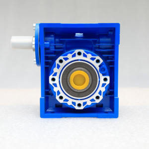 Reductor de engranaje helicoidal RV075 Motores de CA Relación de caja de engranajes 10:1 a 100:1 Caja de cambios reductora de gusano de alta eficiencia - Product Image 3