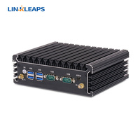 Mini PC Industrial Sin Ventilador Linkleaps Intel Core I3/i5/i7 Serie U, 4GB RAM, 2GbE, 2RS232, RS485, 6USB, M.2/SATA, Computadora Integrada