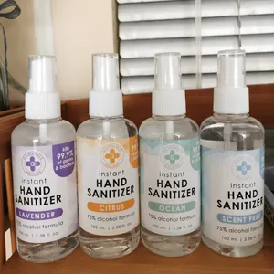 75% Alcohol 60ミリリットル100ミリリットルPortable Size Hand Sanitizer Spray