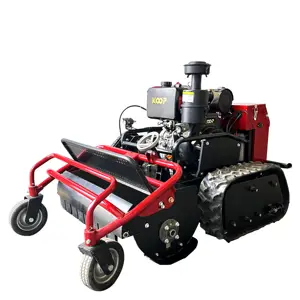 Yitianma Remote control four-wheel drive crawler lawn mower all-terrain gasoline orchard grass shredder