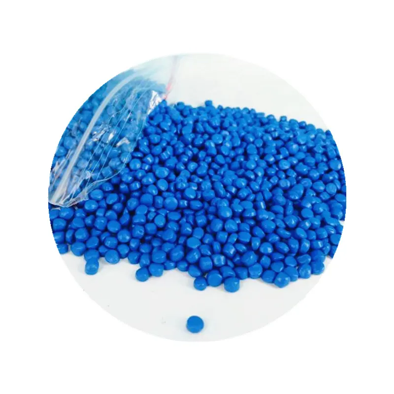 High Concentration Color Pigment Masterbatch Bright Colors Deep Sky Blue Plastic Master Batch