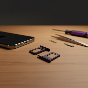 Vassoio porta SIM Apple per iPhone 14 Pro viola scuro, ricambio - Product Image 3