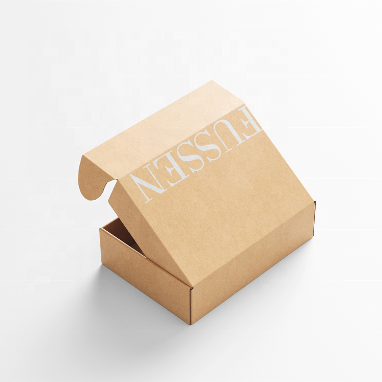 Custom Logo Corrugated Cardboard Mailer Packaging Box with Sponge Lining for Clothing Socks Underwear-Waterproof & Recyclable