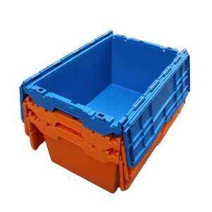 Boîtes de rangement en plastique robustes, caisses d'expédition en plastique PP, conteneurs de stockage avec couvercle intégré - Product Image 2