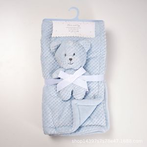 Set Coperta di Sicurezza per Bambini con Personaggi dei Cartoni Animati, Morbida Coperta in Pile con Giocattolo Imbottito per Neonati e Bambine - Product Image 4