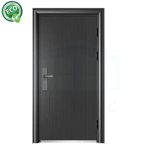 Porte d'entrée extérieure moderne en aluminium moulé, design contemporain - Product Image 5