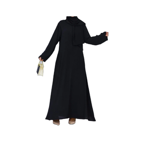 Derniers vêtements islamiques Abaya modeste pour femmes musulmanes Abaya en tissu polyester - Product Image 2