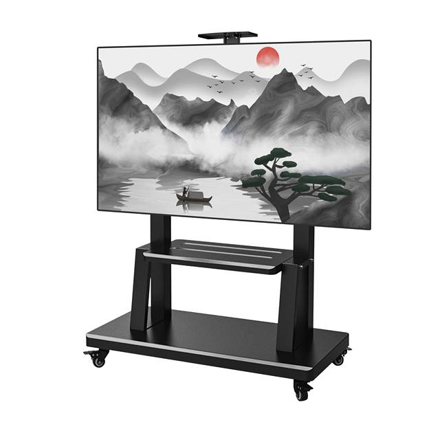 Mobile TV Stand Adjustable Dual Rolling TV Mounts Carts 900x600 55"-100" Floor Metal TV Lift with Locking Wheels up to 310 Lbs