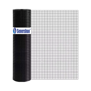 Rouleau de grillage soudé enduit de vinyle Senershuo, calibre 19, maille de 1/2 pouce, grillage à poules noir, 72 pouces x 100 pieds, pour usage en jardinage, couleur naturelle - Product Image 2