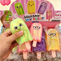Jouet Squishy en Gros Mignon en Forme de Crème Glacée à la Maltose, à Remontée Lente avec Texture Pâteuse, Jouet Anti-Stress à Presser