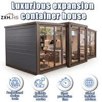 Maison modulaire préfabriquée extensible de 40 pieds, maison conteneur, 3 chambres, salle de bain, maisonnette solaire hors réseau, villa OEM