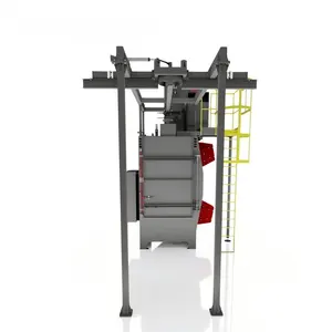 Sistema de reciclagem de abrasivos Q37 tipo gancho duplo rotativo, abrator de limpeza orbital, preço da máquina de jateamento