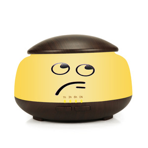 Humidificateur mignon avec émoticônes, diffuseur d'aromathérapie de 300 ml avec lumière LED et commande tactile pour chambre à coucher et bureau - Product Image 1