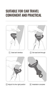 ट्रूलोवे उच्च गुणवत्ता वाले प्रतिबिंबित टिकाऊ यात्रा पालतू कुत्ते कार सीट बेल्ट समायोज्य सुरक्षा बकल पालतू सामान - Product Image 4