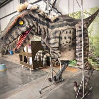 Costume de dinosaure réaliste grandeur nature pour adulte, en aluminium et silicone, pour utilisation en intérieur/extérieur, parc d'aventure