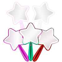 Nouveau miroir de maquillage cosmétique lumineux rechargeable pour voyage avec 3 couleurs de lumière, gradation, USB, double face et grossissant