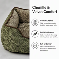 Offre Spéciale Hiver : Lit Canapé Écologique Moderne pour Chien et Chat, Tapis de Canapé Amovible et Lavable, Nid pour Animaux de Compagnie