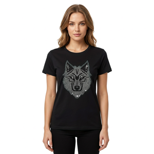 Womens Decorative Sparkle T Shirt Comfortable Short Sleeve Casual Style <b>Top</b> - Product Image 1